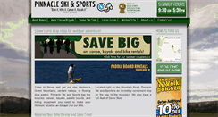 Desktop Screenshot of pinnacleskisports.com